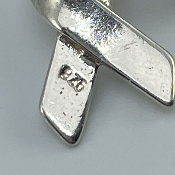 Bracelet Sterling Silver Flower Quartz Pink Crystal Beaded Breast Cancer Charm - Picture 5 of 8